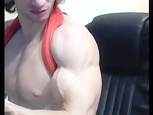 Stunning blonde muscle