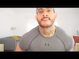 sexy latino showing off