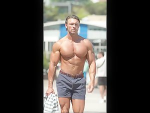 Joel Kellett beach posing