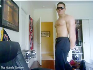 hot and cocky flexing