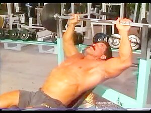 Peter Andreas works.out and poses