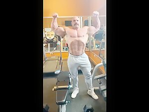 Moustached Bodybuilder