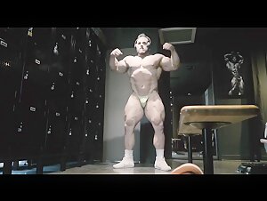 Huge bodybuilder Jo Palacios