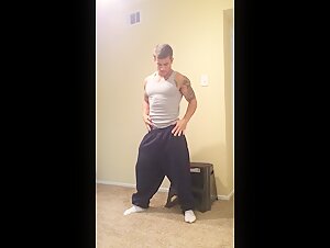 Young Michael Hoffman posing