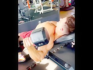 Joao pumping out some sweat