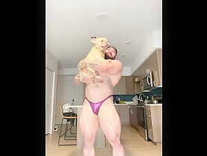 Bodybuilder & His Bestie