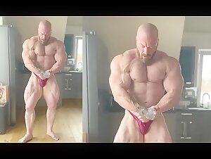 Dominik Woywat kitchen posing