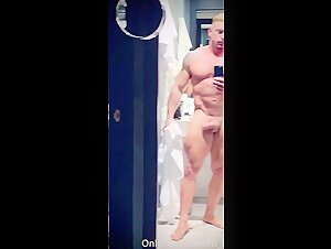 Muscle Stud Shaking His Dick