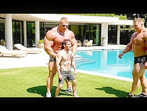 Muscle Titan’s Domination — Power and Luxury at the Mansion_100% AI Content