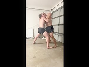 Three Muscle Bros Battle It Out