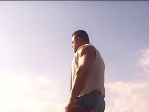 Sexy German Muscled Hunk relaxing after a hard day's work!!