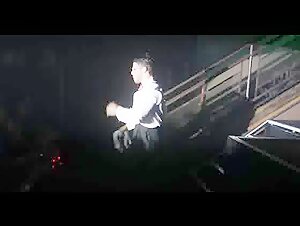 Brazilian male stripper shows off his huge cock in a red thong