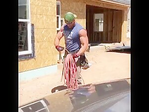 blue-collar muscle on the job
