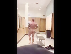 dropping a load on the locker room floor