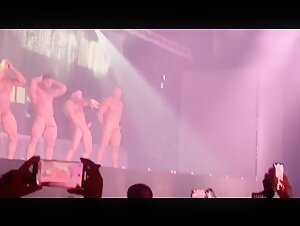 Muscle and cock show