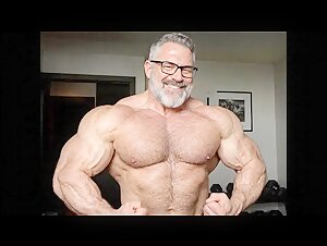 Silver fox muscle daddy #AI