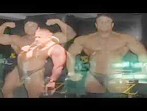 Mature bodybuilder strip