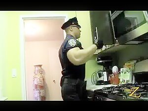 Cop bodybuilder thong