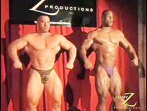 Bodybuilders poses