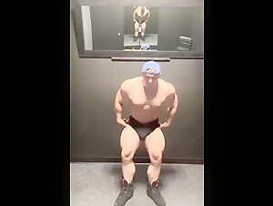 Caleb Flexing