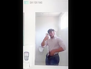 Quick jerk off in the restroom - Capy (mrcapy)