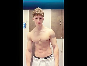 HUNK STUD AFTER HARD WORKOUT